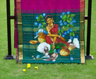 Damayanthi and dove -Hand-painted silk cotton saree Magenta– ThalirAambal