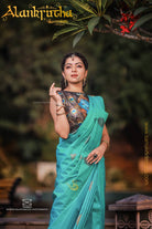 Hand-painted Silk blouse Krishna_Thaliraambal