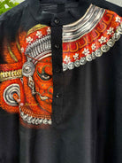 Theyyam Hand-Painted Men's Kurta_ThalirAambal 