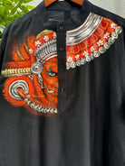 Theyyam Hand-Painted Men's Kurta_ThalirAambal 